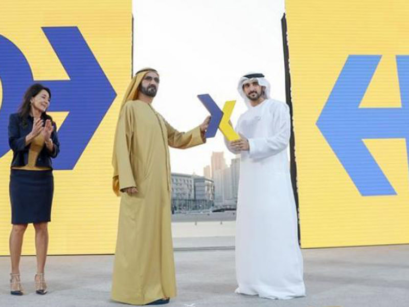 حاكم دبي يشهد إطلاق العلامة التجارية الجديدة لمطار دبي الدولي